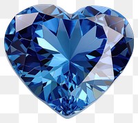 PNG Diamond heart-shaped gemstone blue accessories.