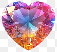 PNG Diamond heart-shaped gemstone accessories chandelier.