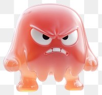 PNG Jelly monster creature cartoon angry.