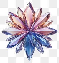 PNG Snowflake crystal gemstone art.