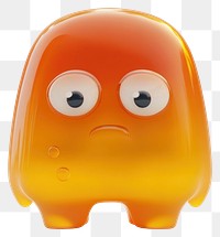 PNG Jelly monster cartoon cute character.