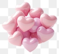 PNG Pink Hearts hearts symbol illustration.