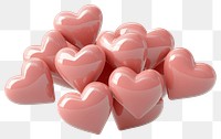 PNG Pink Hearts hearts symbol illustration.