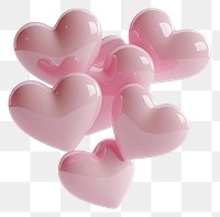 PNG Pink Hearts floating hearts illustration.