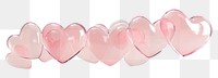 PNG Pink Hearts floating hearts transparent.