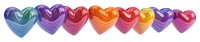 PNG Rainbow Hearts rainbow symbol heart.