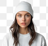 PNG Beanie beanie woman white.