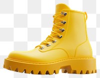 PNG Winter Boots boot footwear yellow.