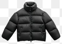 PNG Puffer jacket clothing black outerwear.