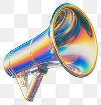 PNG A glass Megaphone sign icon illustration megaphone colors.