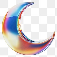 PNG A glass moon sign icon illustration rainbow accessories.