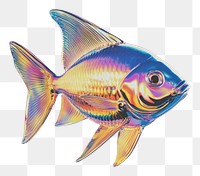 PNG Fish illustration colors iridescent.