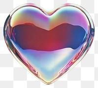 PNG A glass heart sign icon illustration accessories iridescent.