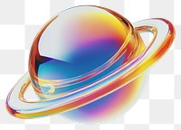 PNG A glass planet ring sign icon illustration sphere style.