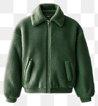 PNG Fleece jacket fleece green sweatshirt.