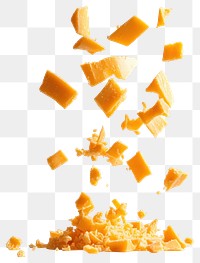 PNG Grated cheddar cheese falling food photography bonfire.