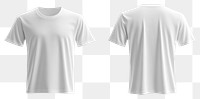 PNG White t-shirt clothing template apparel.