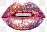 PNG Glitter lips lipstick cosmetics glamorous.