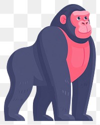 PNG Gorilla illustration wildlife gorilla.