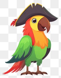 PNG Pirate parrot illustration animal bird.