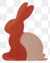 PNG Easter bunny animal rabbit illustration.