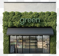 PNG Real grocery shop architecture facade modern.