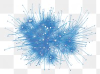 PNG Blue fireworks visualization connections chandelier.