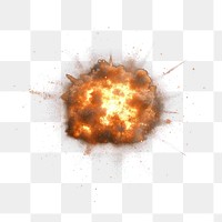 PNG Bomb fire explosion effect background bright fireworks.