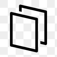 PNG Copy, duplicate, document, icon, files, user interface icon on transparent background