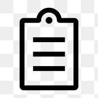 PNG Checklist icon clipboard document, user interface icon on transparent background