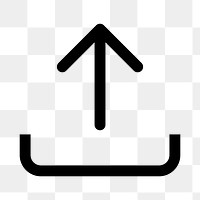 PNG Upload icon arrow symbol interface, user interface icon on transparent background