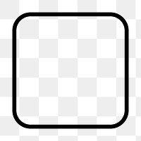 PNG Minimal rounded square icon | Free PNG - rawpixel