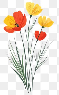 PNG Flowers bouquet art illustration botanical.