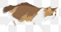 PNG Norwegian Forest Cat cat playing illustration animal pet.