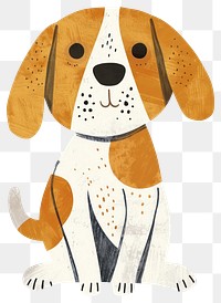 PNG Beagle dog beagle illustration whimsical.