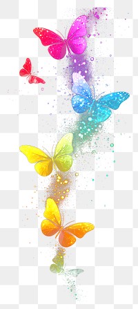 PNG Butterflies sparkle light glitter background butterfly effect.