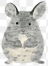 PNG Chinchilla chinchilla drawing art.