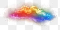 PNG Colorful cloud shape sparkle light nebula space art.