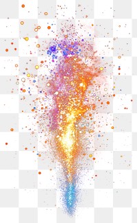 PNG Colorful fire work light glitter universe colors space.