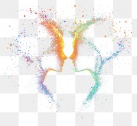 PNG Colorful gemini light glitter background art illustration.