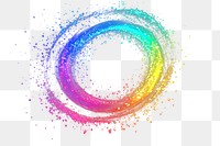 PNG Colorful Spiral sparkle light rainbow colors art.