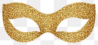 PNG Gold glitter masquerade mask gold gold glitter chandelier.