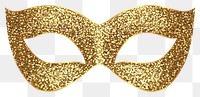 PNG Gold glitter masquerade mask gold gold glitter chandelier.