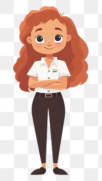 PNG Professor cartoon illustration female white.