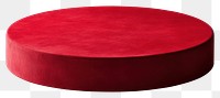 PNG Circle podium red isolated minimalist furniture.