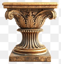 PNG Podium in gilded bronze architecture column decorative.