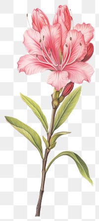 PNG Flower illustration botanical drawing.