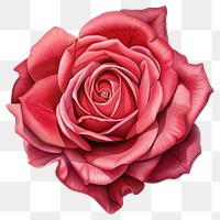 PNG Petals rose illustration botanical.