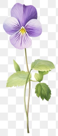 PNG Flower illustration watercolor botanical.