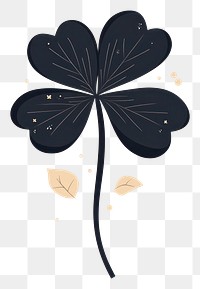 PNG Lucky clover illustration simple leaf.